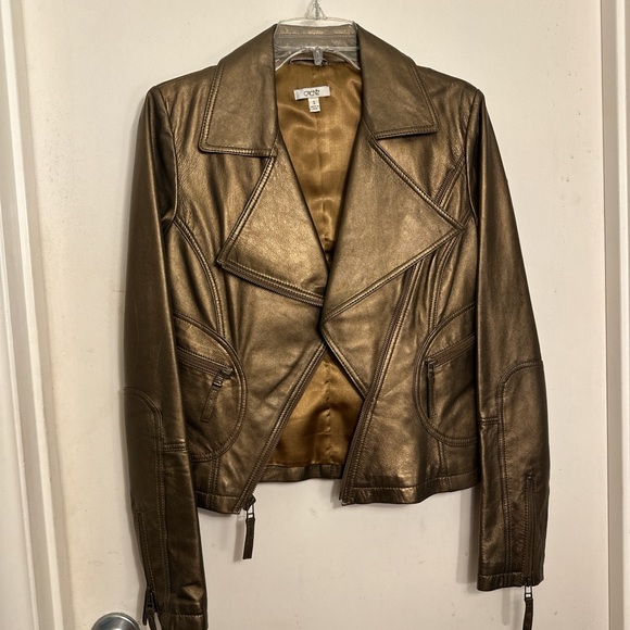 Cache Bronze Leather Jacket - Picture 5 of 6